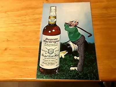 £14.88 • Buy Advertising POST Card DUNCAN MACGREGOR Scotch Whiskey GOLF THEME
