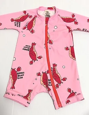 Bonds Baby Lobster Swim Zippy Size 00 Or 3-6 Months Swimsuit Beach Club • $49.99
