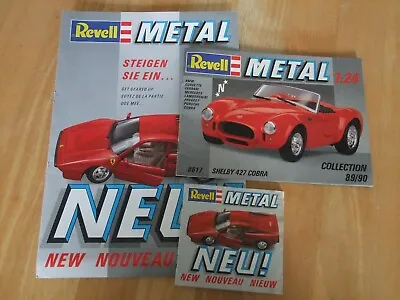 £14.95 • Buy Three Revell Metal Diecast Catalogues 1980s