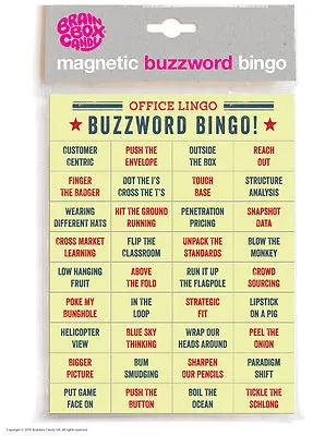 Magnetic Words Phrases Funny Rude Comedy Humour Office Lingo Buzzword Bingo SALE • £4.99