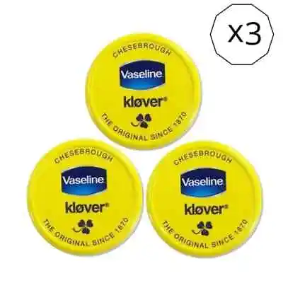 3 X Vaseline Clover Moisturising Dry Skin Lip Balm Daily Use 40g • $26.60