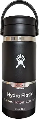 $17.20 • Buy Travel Coffee Flask With Flex Sip Lid By Hydro Flask, 16 Oz Black
