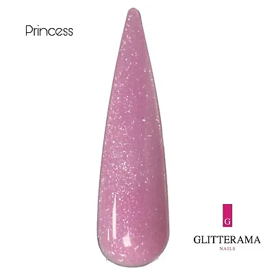 PRINCESS Coloured Glitter Acrylic Powder Glitterama Pink Sparkle Shimmer Bright • £2.95