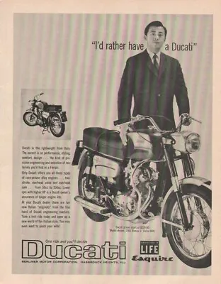 1966 Ducati Monza Jr. 160cc - Vintage Motorcycle Ad • $10.84