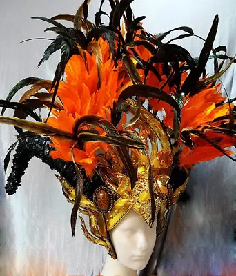 Da NeeNa H839 HUT The Grand Monster Showgirl Dance Vegas Crystal Headdress  • $828