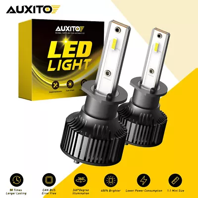 AUXITO H1 LED Headlight Light Kit 100W 10000LM Globe Bulbs Beam White AU Stock • $39.89