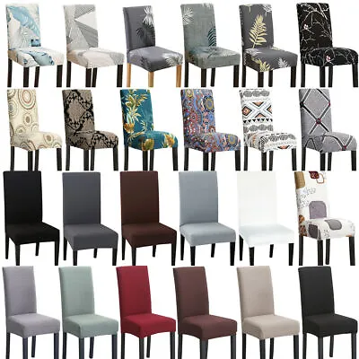 Stretch Dining Chair Cover Seat Covers Spandex Washable Banquet Wedding Party • $34.99