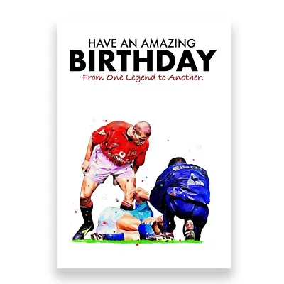 MANCHESTER UNITED BIRTHDAY CARD | Roy Keane Birthday Card • £3.95