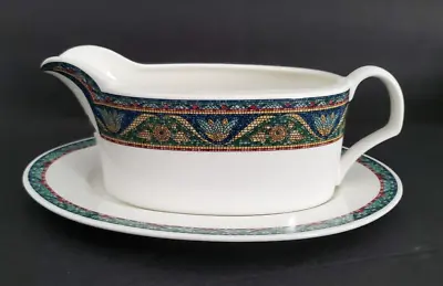 Mikasa San Marco DX 006 Gravy Boat With Plate Ultra Ceram 1990's • $34.99