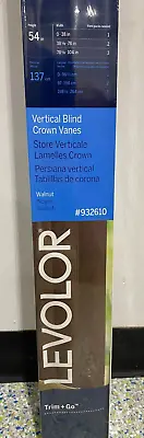 4-pack Levolor Vertical Blind S-Curve Vanes - Walnut  Item #86 • $15