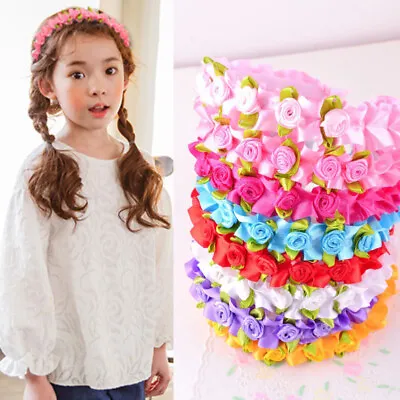 £2.70 • Buy Girl Rose Flower Hairband Hair Hoop Children Headwear Headdress Wedding Supplies