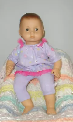 American Girl Vinyl & Cloth Dark Skin Dressed Bitty Twin Baby Doll Needs TLC • $9.99