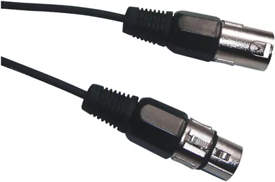 Line Plug To 3 Pin XLR Line Socket Lighting Lead DMX 3 Pin XLR • £5.99