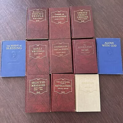 Lot Of 11 Ellen G. White Et Al SDA Bible Hardcover Books Old 1940 - 1956 • $58.99