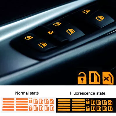 Car Sticker Door Window Switch Luminous Sticker Night Safety Accessories NEW • $4.90