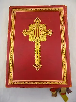1943 Missale Romanum Catholic Bible Antiphonal Latin Vulgate Douay Rheims • $350