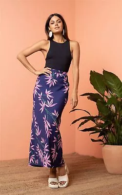 £19.50 • Buy Dancing Leopard Womens Sophie Maxi Skirt Tropical Print Ladies High Waist Outfit