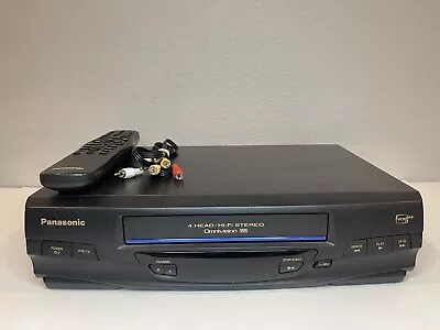 Panasonic Pv-V4530s Vcr Vhs Video Cassette Recorder W/ Remote 4 Head 100% Tested • $55