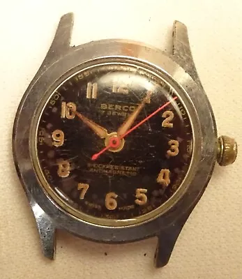 Vintage Berco Wristwatch 7J Men's Parts Or Repair • $29.99