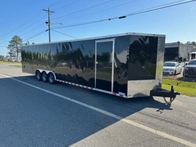 $11595 • Buy New 8.5x34 V-nose Enclosed Car Hauler Cargo Trailer Torsion Triple Axles