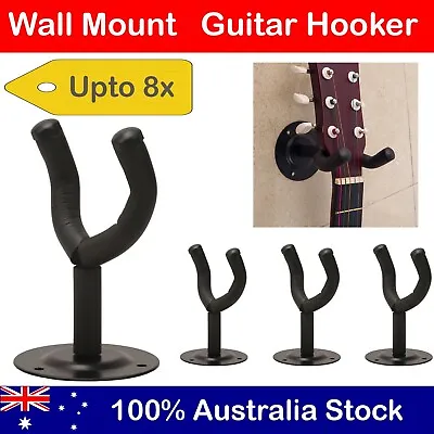 $14.50 • Buy Guitar Hanger Wall Mount Holder Hook Rack Bracket Padded Instrument Display