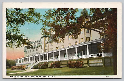 Mt Pocono PA Pennsylvania - Mt Pleasant House - Monroe County - Postcard - 1931 • $7.50