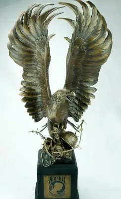 Vietnam War Era Bronze Eagle 1960s US Army POW MIA Military Sculpture Statue Art • $1249