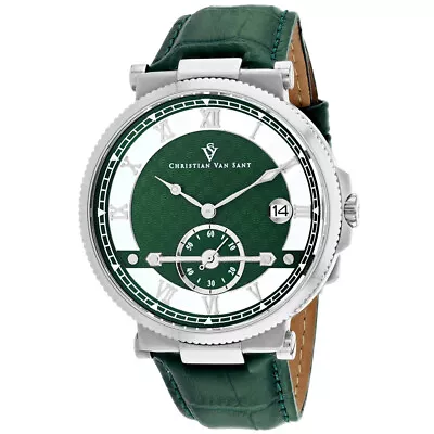 Christian Van Sant Men's Clepsydra Green Dial Watch - CV1701 • $348.25