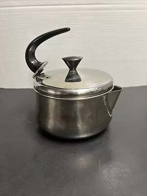 Vintage Farberware 2 Quart Stainless Steel Tea Pot Kettle 762 Stovetop TEAPOT • $18.89