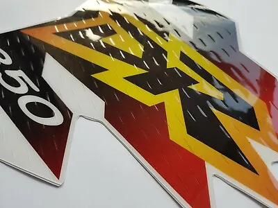 Decals Graphics Dr350 Dr 350 1997 / 98 Red Glos Material Thickness Yellow Moto • $90