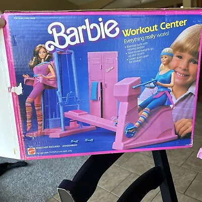 Vintage 1984 Barbie Workout Center Play Set -With Instructions And Barbie • $35.99