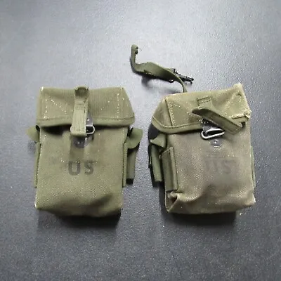 US GI M-56 Universal Small Arms Pouch Vietnam Era X2 Matched Up 1968 (SM21) • $27