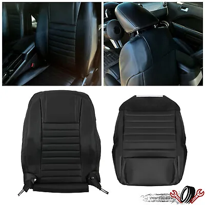 Driver Bottom&Top Seat Cover Black Synthetic Leather For Ford Mustang 2005 2006 • $72.99