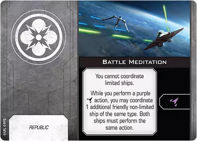 $3 • Buy Battle Meditation Upgrade X-Wing Miniatures