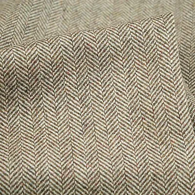 £7.50 • Buy Herringbone 50% Wool Blend Tweed Upholstery Fabric Sofa Armchairs Cushion 2021