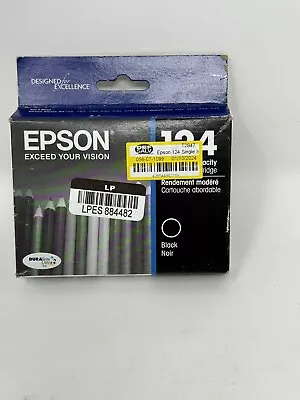 Epson 124 Black Ink Cartridge GENUINE Sealed Box  Best Before Date Of 02/2021 • $12