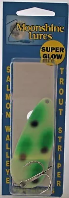 Moonshine Lures Glow In The Dark Casting Spoon 5/8 Oz Bad Toad Cd-bt-5/8 • $7.99