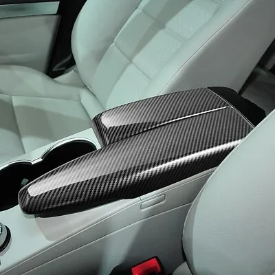 2Pcs Carbon Fiber Car Center Armrest Box Panel Cover Trim For Benz C W204 E W212 • $18.49