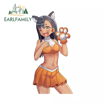 EARLFAMILY 5.1  Nagatoro Anime Car Sticker Animal Style Decal Laptop Trunk Decor • $3.79