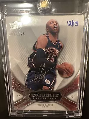 2009-10 Exquisite Collection Vince Carter Buyback Silver Auto /13 With UD Cert • $800