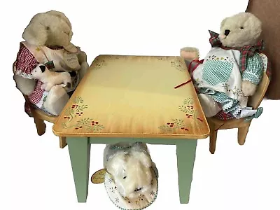 Muffy VanderBear New England Country Christmas Set Pets  Bears Table & Chairs • $76.49