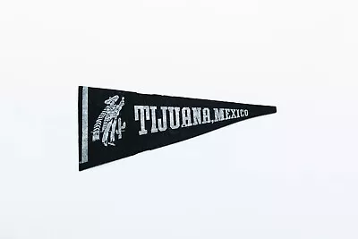 Vintage Tijuana Mexico Souvenir Felt Pennant 9  • $6.49