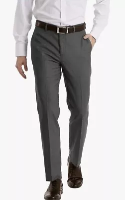 Calvin Klein Gray Slim Fit Dress Pants Mens 38WX32L Career Work Suit Separates • $20