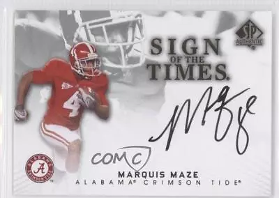 2012 SP Authentic Sign Of The Times Marquis Maze #ST-MM Rookie Auto RC • $9.41