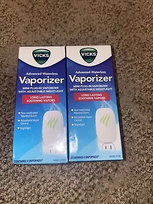 Vicks Advanced Waterless Vaporizer Mini Plug In With Adjustable Nightlight • $22