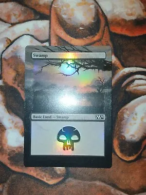 Magic The Gathering FOIL Swamp Hand Painted Unique Custom MTG Alter • $50