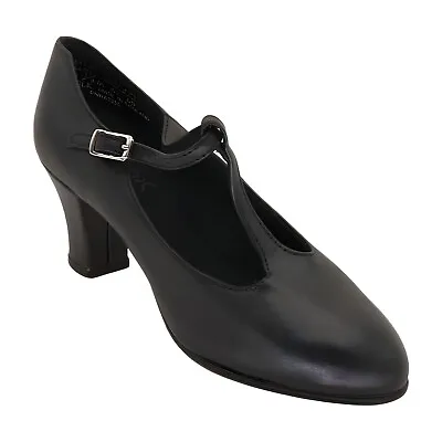 Capezio Jr. Footlight T-Strap Black Dance Shoe - 5.5 M • $37