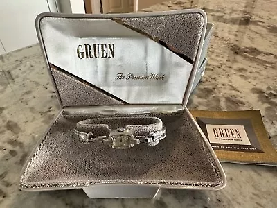 Vintage Swiss Gruen Precision Watch Women’ Quartz In Case & Boxed • $30