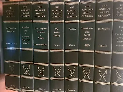 The World's Great Classics GROLIER Lot Of 9 Books. • $44.95