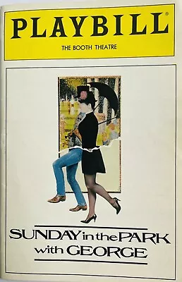 Sunday In The Park W/ George - Broadway Playbill Jan 1985 - Bernadette Peters • $15